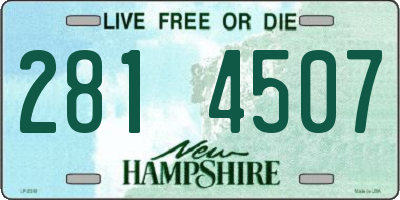 NH license plate 2814507