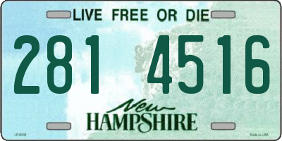 NH license plate 2814516