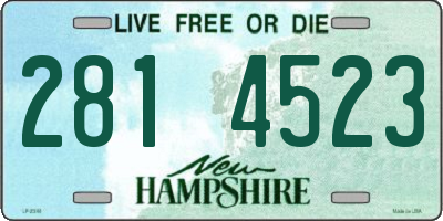 NH license plate 2814523