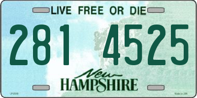 NH license plate 2814525