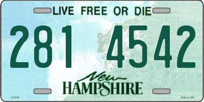 NH license plate 2814542
