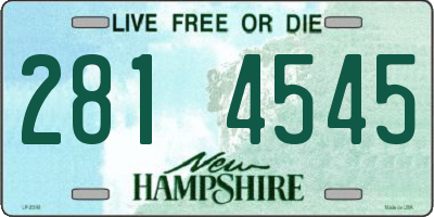 NH license plate 2814545