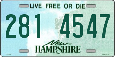 NH license plate 2814547