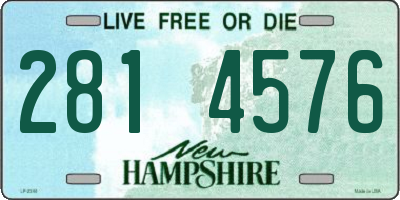NH license plate 2814576