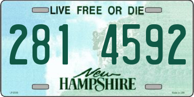NH license plate 2814592
