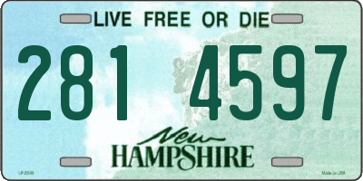 NH license plate 2814597