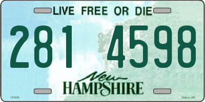 NH license plate 2814598