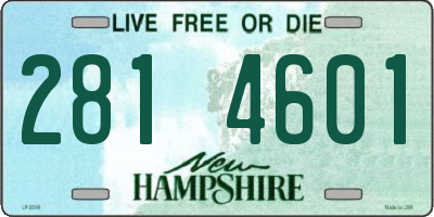 NH license plate 2814601