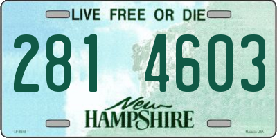 NH license plate 2814603