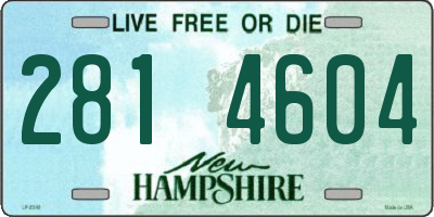 NH license plate 2814604
