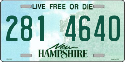 NH license plate 2814640