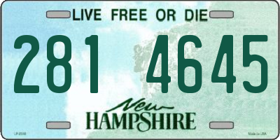 NH license plate 2814645