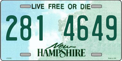 NH license plate 2814649