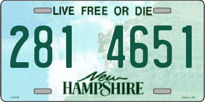 NH license plate 2814651