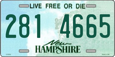 NH license plate 2814665