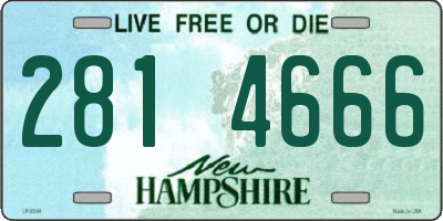 NH license plate 2814666