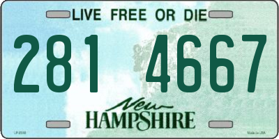 NH license plate 2814667