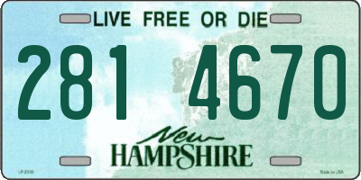NH license plate 2814670