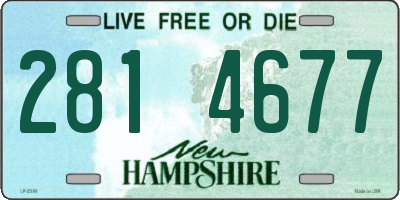 NH license plate 2814677