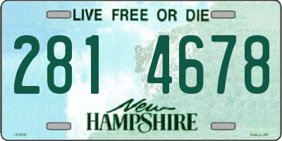 NH license plate 2814678