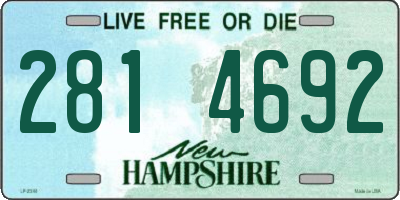 NH license plate 2814692