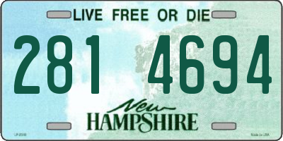 NH license plate 2814694