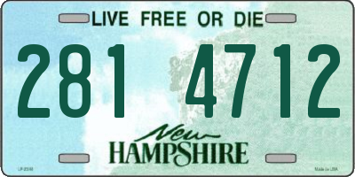 NH license plate 2814712