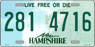 NH license plate 2814716