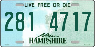 NH license plate 2814717