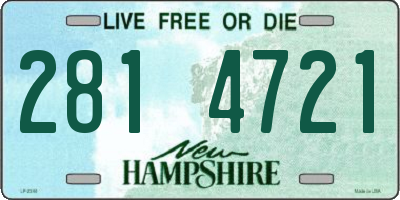 NH license plate 2814721