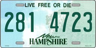 NH license plate 2814723