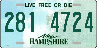 NH license plate 2814724