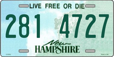 NH license plate 2814727