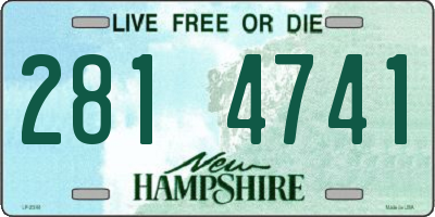 NH license plate 2814741