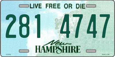 NH license plate 2814747