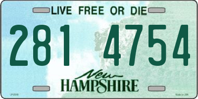 NH license plate 2814754