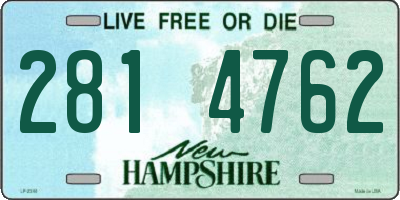 NH license plate 2814762