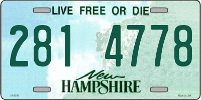 NH license plate 2814778