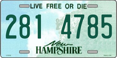 NH license plate 2814785