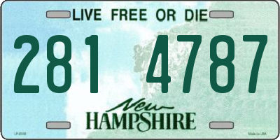 NH license plate 2814787
