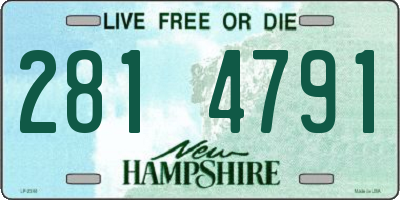 NH license plate 2814791
