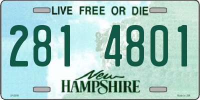 NH license plate 2814801
