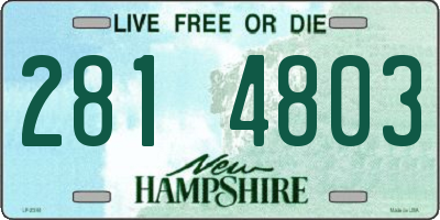 NH license plate 2814803