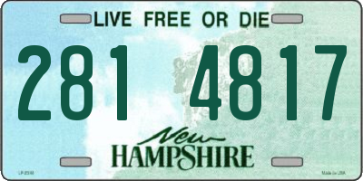 NH license plate 2814817