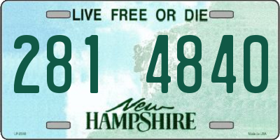 NH license plate 2814840