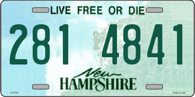 NH license plate 2814841