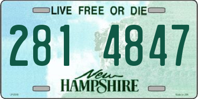 NH license plate 2814847