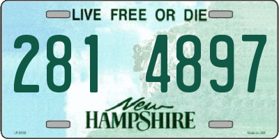 NH license plate 2814897
