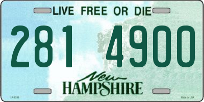 NH license plate 2814900