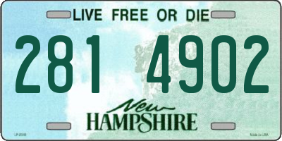 NH license plate 2814902